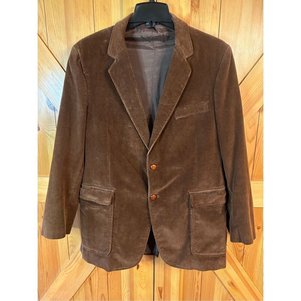 Vintage Jordache mens Corduroy jacket brown 42L (4069)